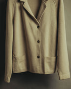 “Salvatore Ferragamo” 90’s-00’s Virgin wool raglan-sleeve cardigan jacket