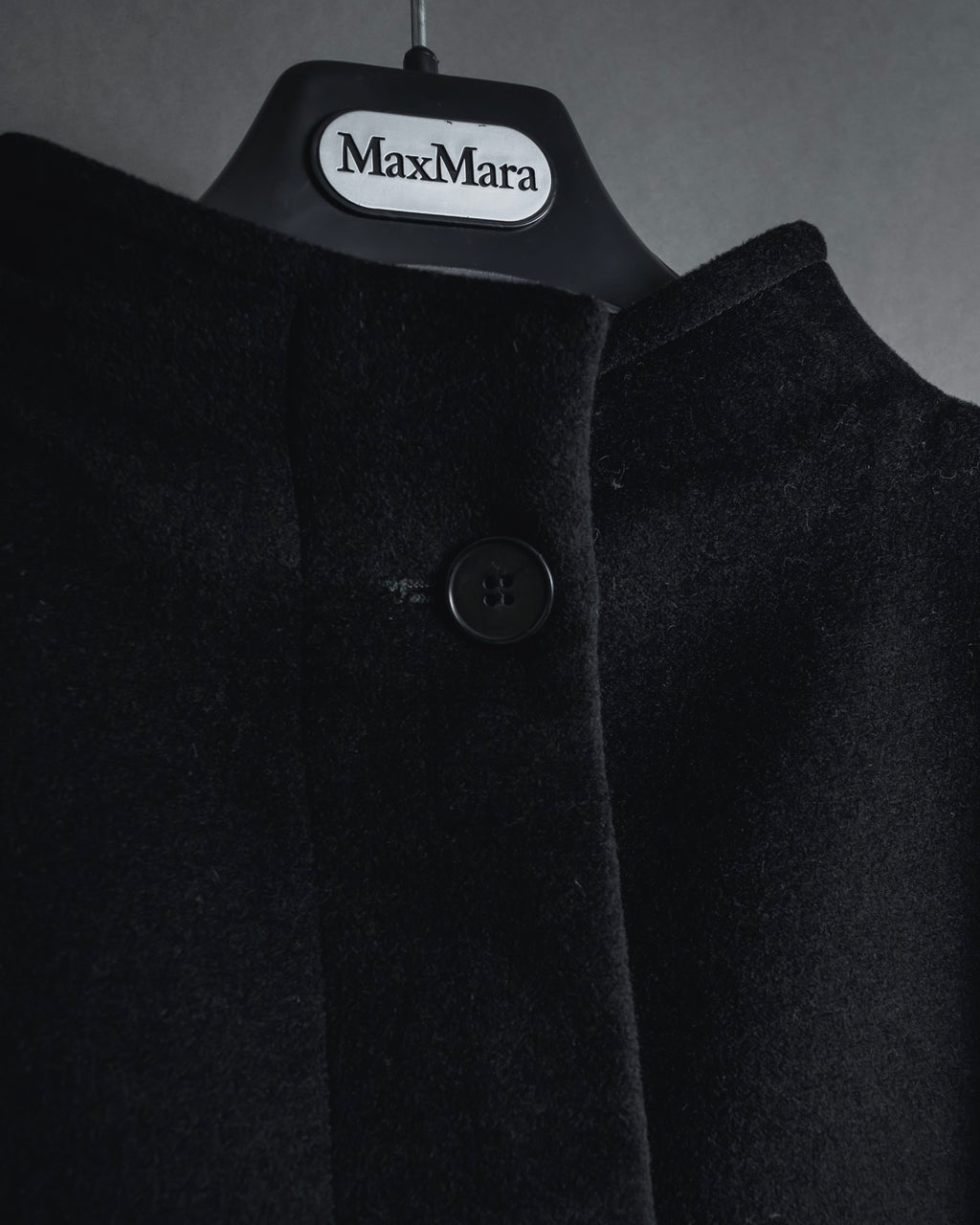 "Max Mara" 90’s-00’s Stand collar belted coat