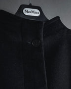 "Max Mara" 90’s-00’s Stand collar belted coat