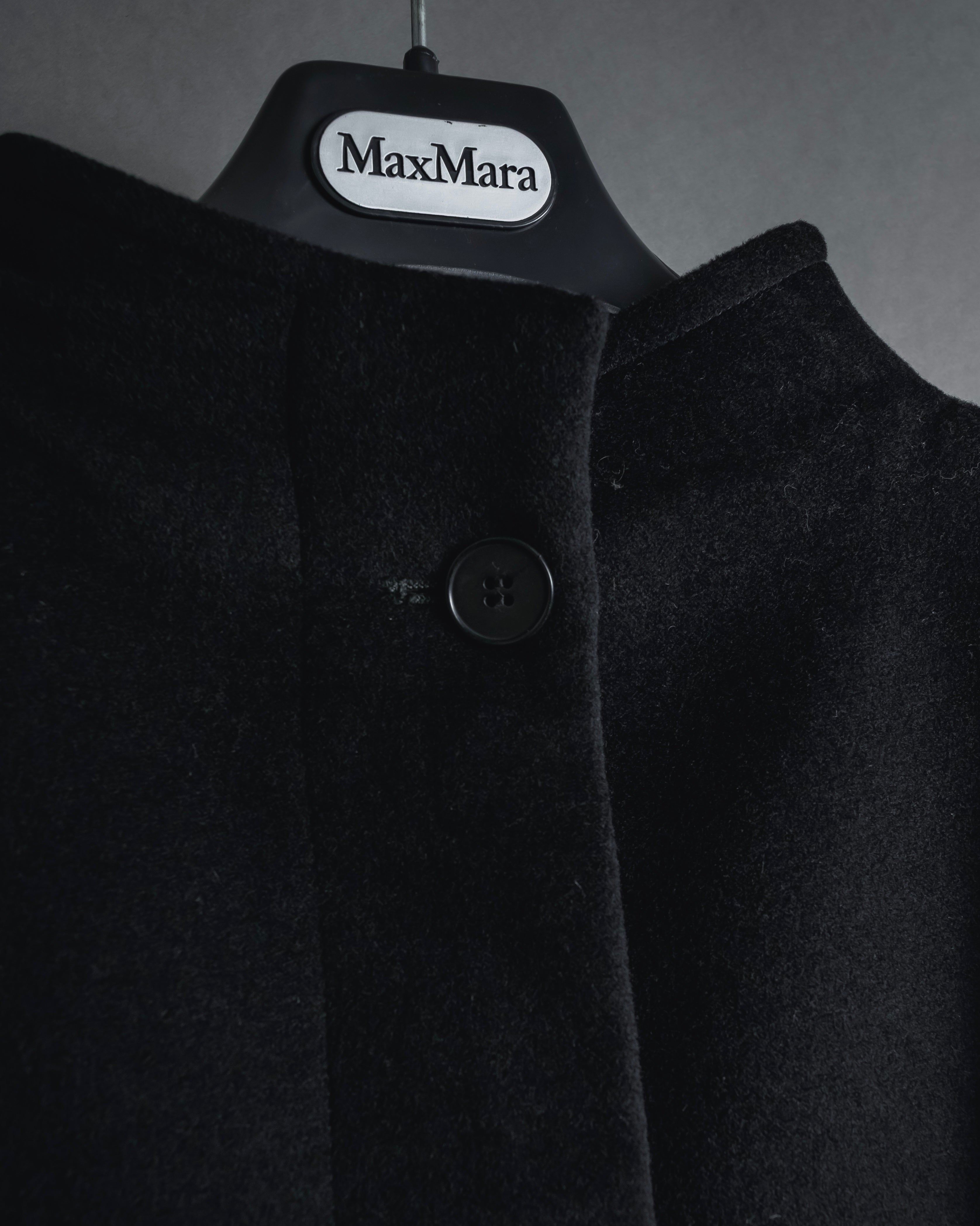 "Max Mara" 90’s-00’s Stand collar belted coat