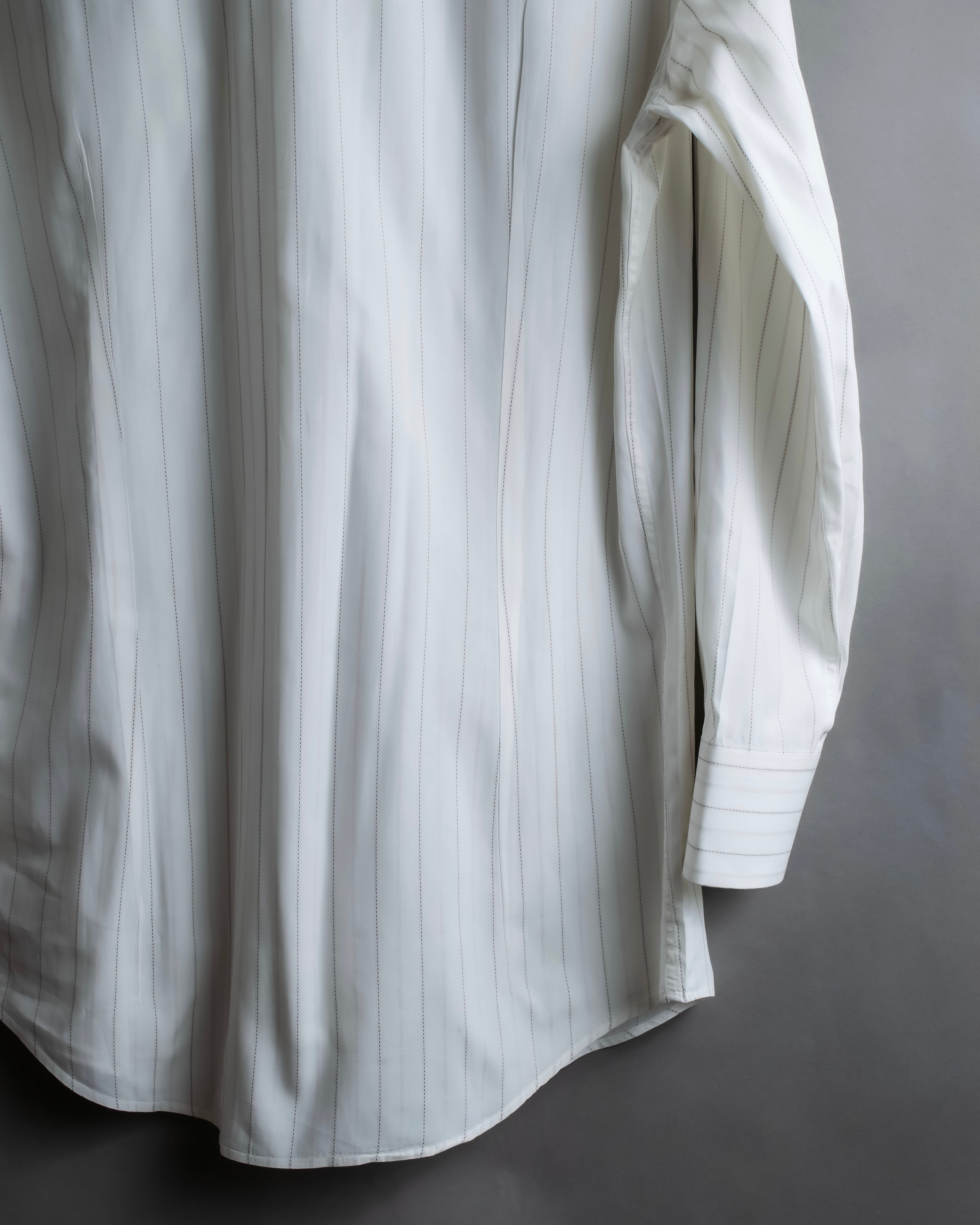 "Dolce & Gabbana" 12SS Two types of woven striped shirt