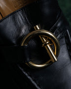 -MOOD Christmas Collection-
"HERMES" 90's-00's Gold buckle design heeled loafers