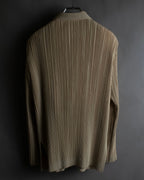 "ISSEY MIYAKE" Fine pleated shirt jacket