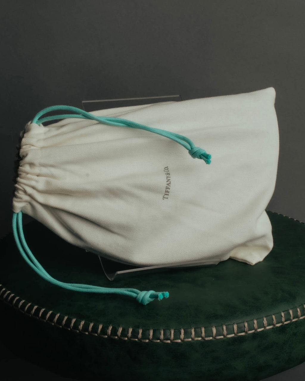"Tiffany & Co." 10's-20's Embossed leather wristlet wallet