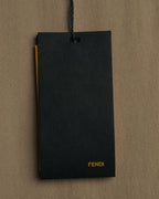 "FENDI" 00's-10's Draped wool blend dress