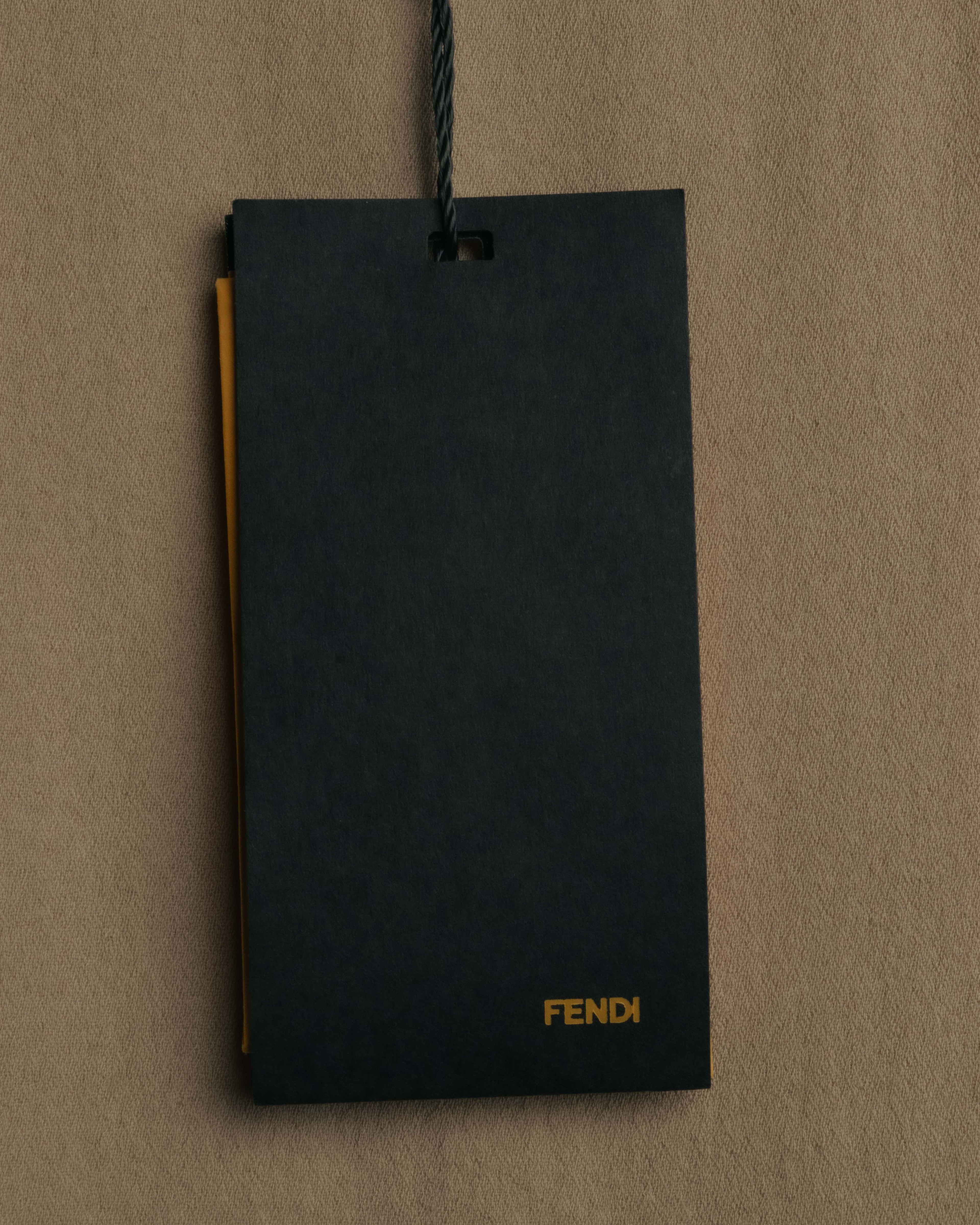 "FENDI" 00's-10's Draped wool blend dress