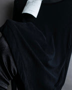 "YOHJI YAMAMOTO FEMME"
Sheer cotton round neck pullover