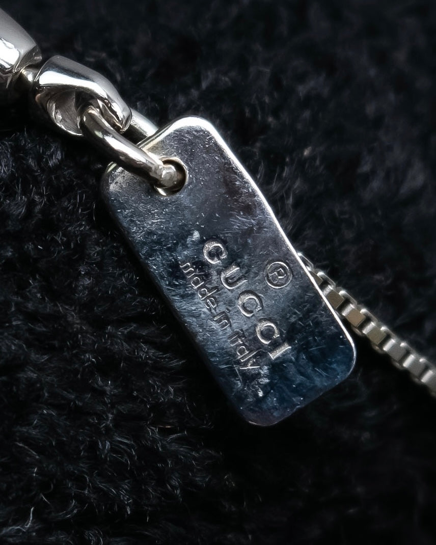 "GUCCI" Link to Love collection silver necklace
