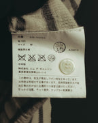 "tao COMME des GARÇONS" 10's Textured striped wool knit cardigan