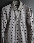 “COMME des GARÇONS HOMME DEUX” 17AW Polka dot stripe shirt