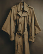 –SPECIAL– “BOTTEGA VENETA” 2020-21AW Sculptural cape-sleeve belted trench coat