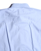 ARMANI COLLEZIONI/ Snap Button-down Oversized Dress Shirt Light Blue