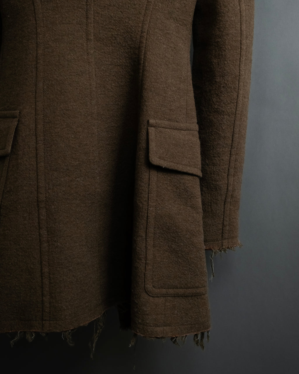 "SPORTSMAX" Carving flap design mid-length coat