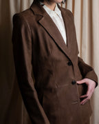 "LOEWE" Three-dimensional ribbed lamb leather set up