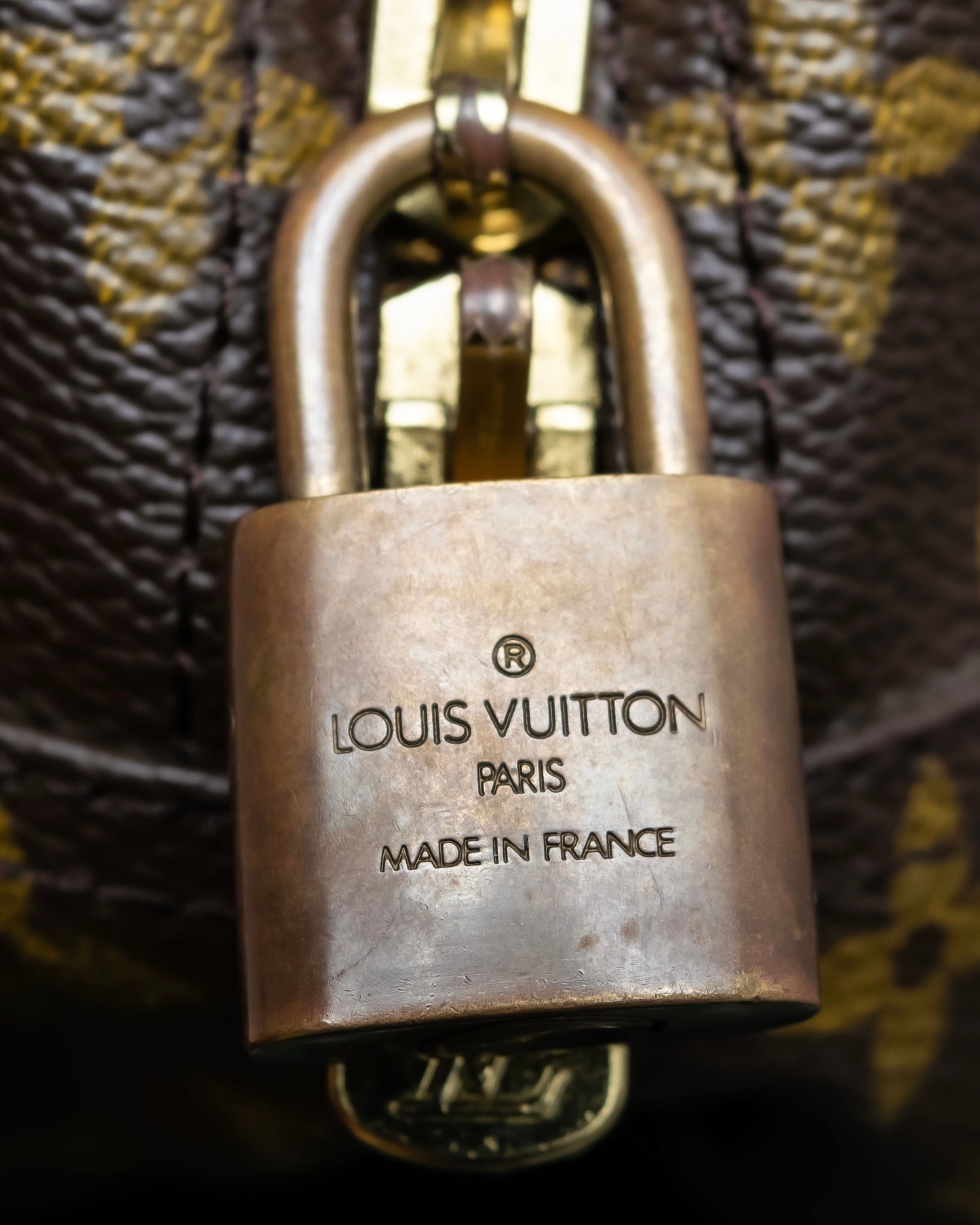 "LOUIS VUITTON" Deauville monogram pattern boston hand bag