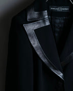 "JEAN-LOUIS SCHERRER" tailored leather lapel jacket