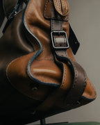"Chloé" 2000's two-tone leather structured tote bag