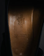 "HERMES" 90’s-00’s box calf H buckle loafers