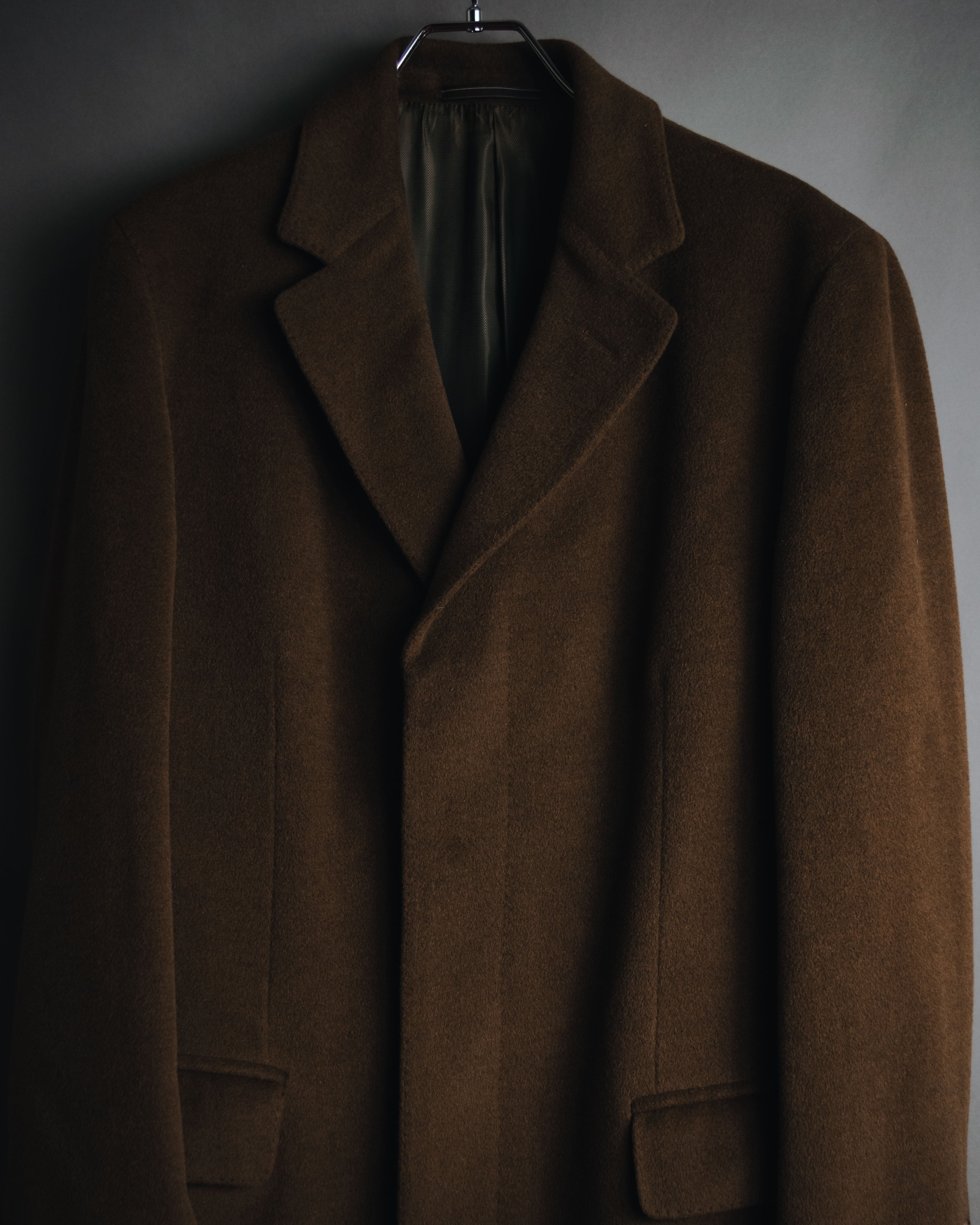 –SPECIAL– "LOEWE" 90’s cashgora blend tailored overcoat