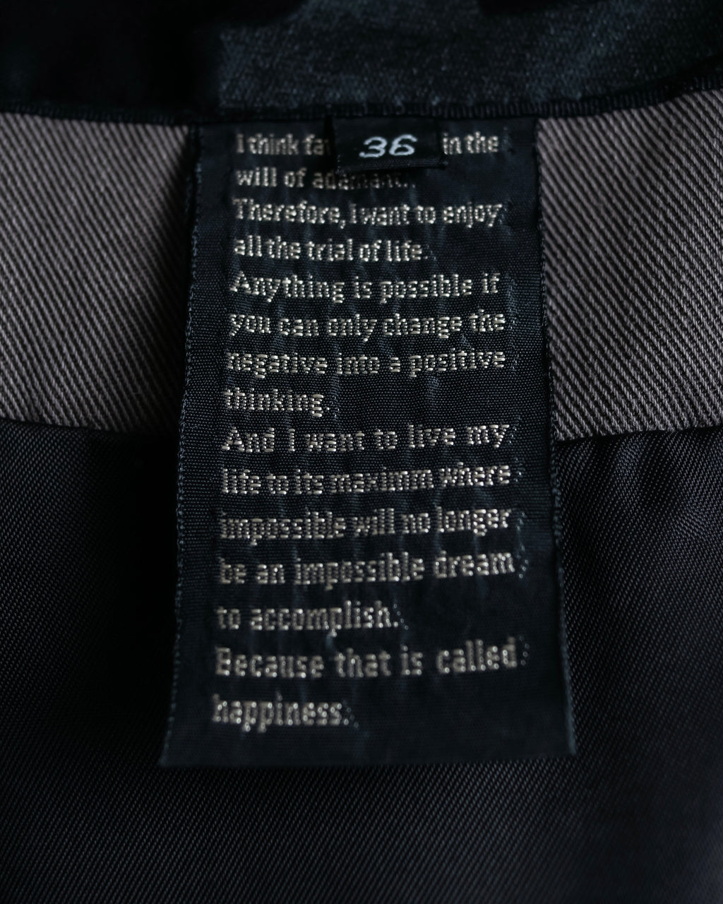 “DOUBLE STANDARD CLOTHING” Designed sleeve hooded middle coat