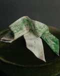 "DIOR" Green printed silk mitzah scarf