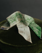 "DIOR" Green printed silk mitzah scarf