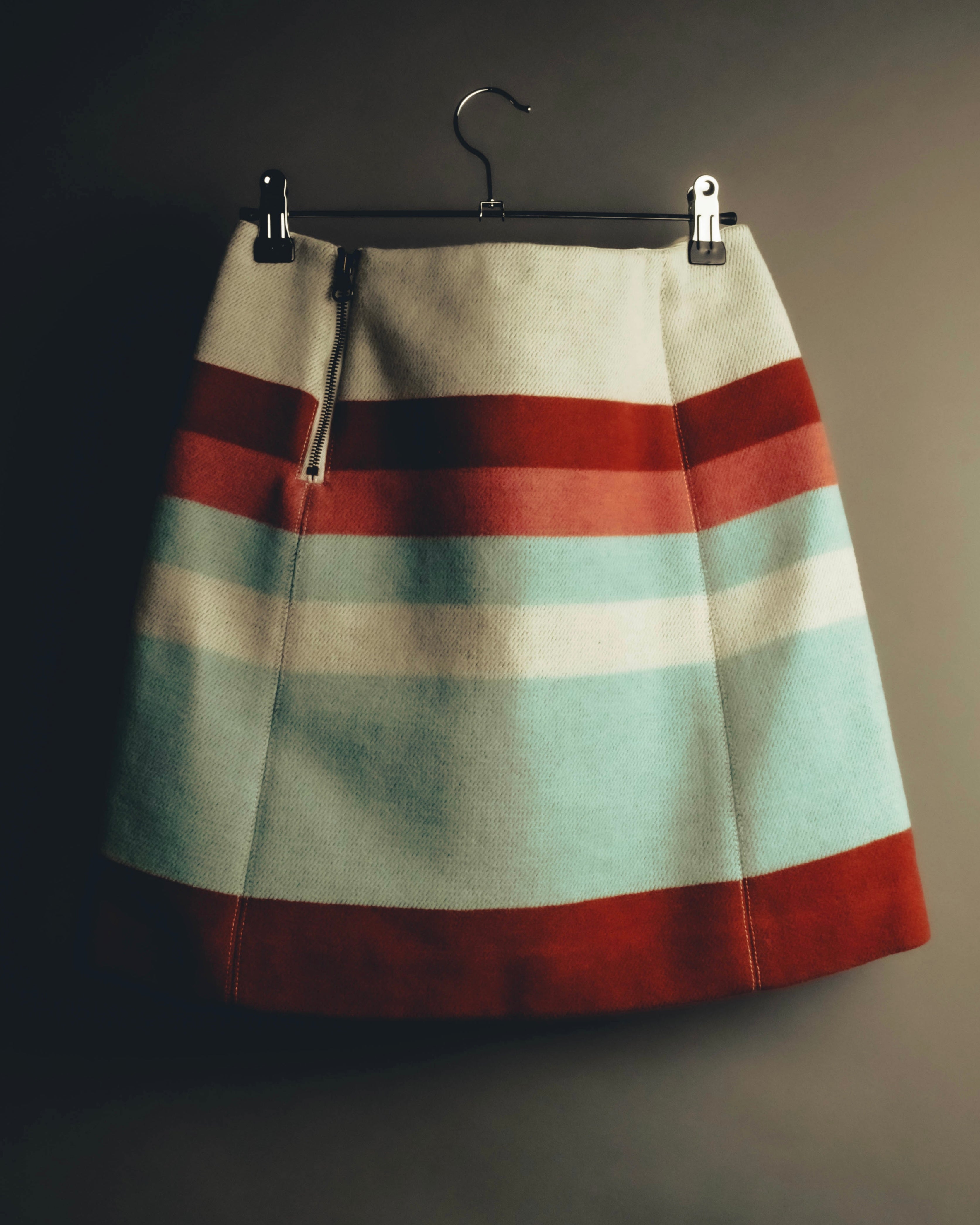 "See By Chloé" 00's-10's Textured striped wool blend mini skirt