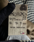 "HUGO BOSS" Houndstooth structured shoulder line tailored jacket