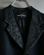 "tricot COMME des GARCONS" 
2001AW Lace-switched design tailored jacket