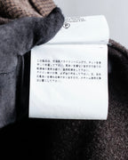 "COMME des GARCONS
HOMME DEUX" Brown checked pattern tailored jacket