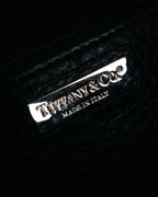 “TIFFANY & CO.” 2010’s Grained leather chain shoulder bag