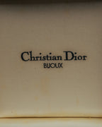 “Christian Dior” 80’s-90’s Laurel rope motif D logo earrings