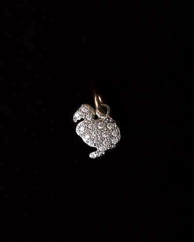 POMELLATO/ “Dodo” K18 White Gold & Diamond Dodo Charm