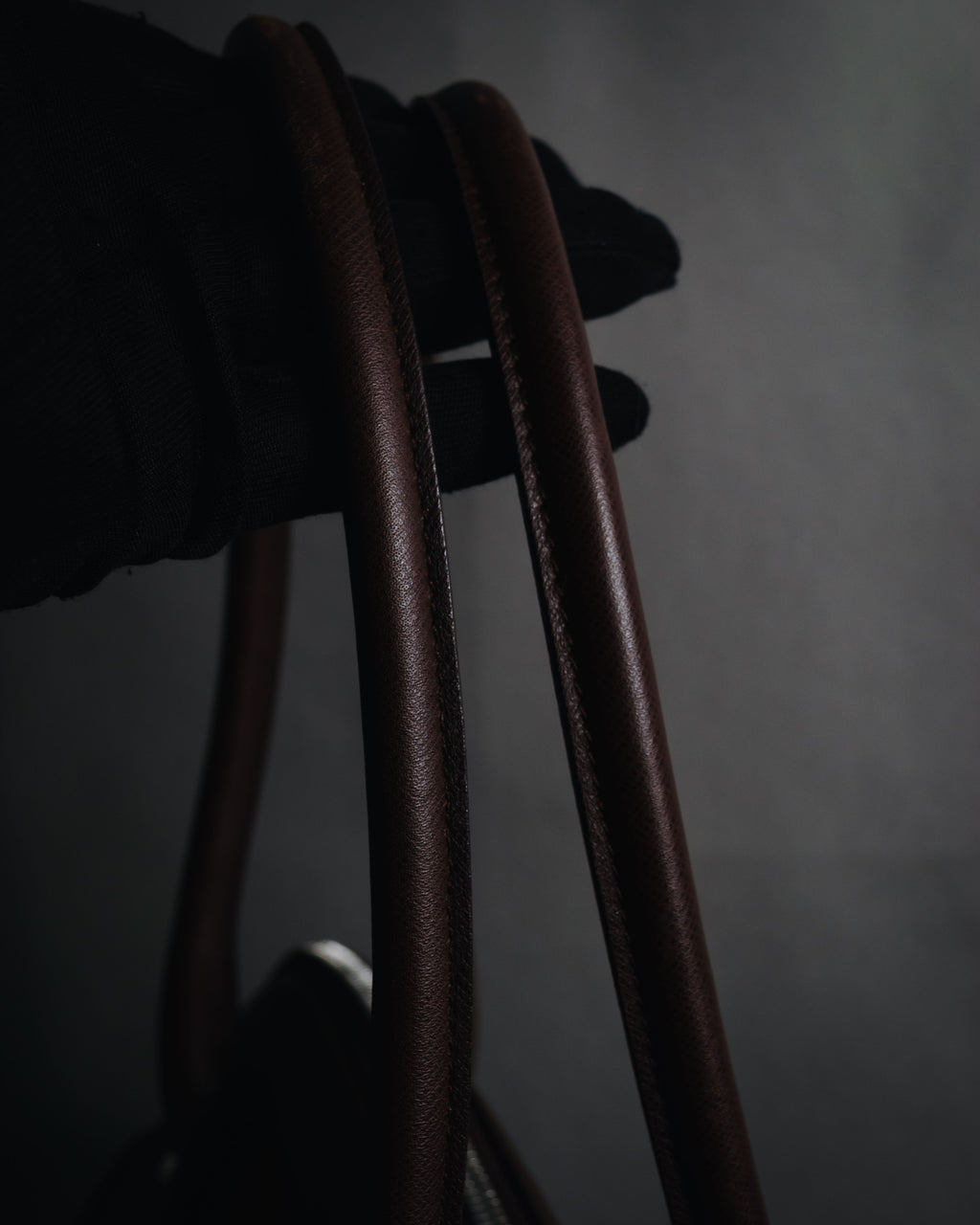 –SPECIAL– "Salvatore Ferragamo" 00’s calf hair gancini rattan accent handbag