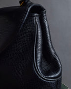 "Christian Dior" Vintage logo design leather hand bag