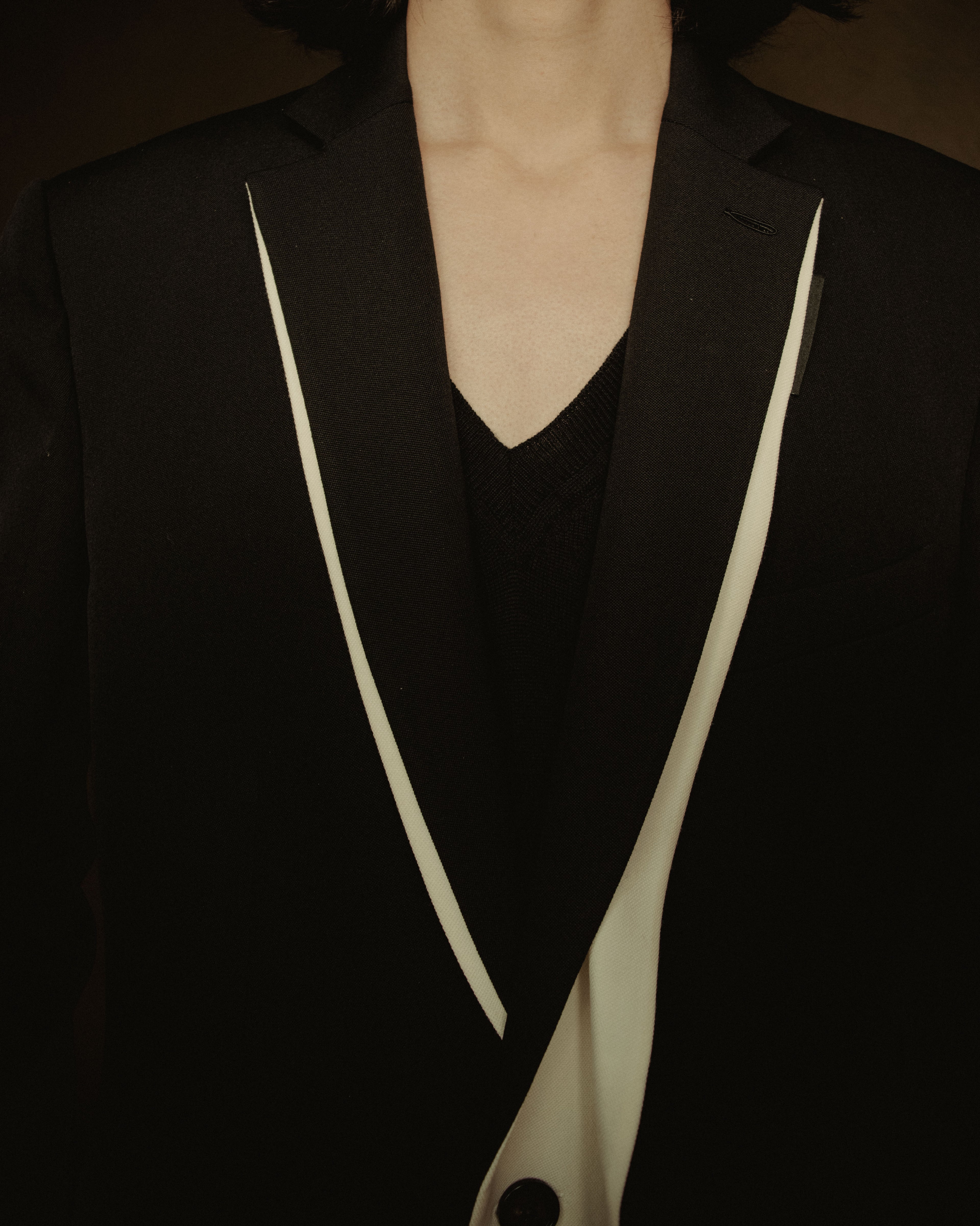 –SPECIAL– "BURBERRY" 20’s trompe l’oeil layered tailored jacket