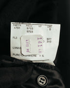 "LANVIN" 90's Classically tailored cashmere overcoat