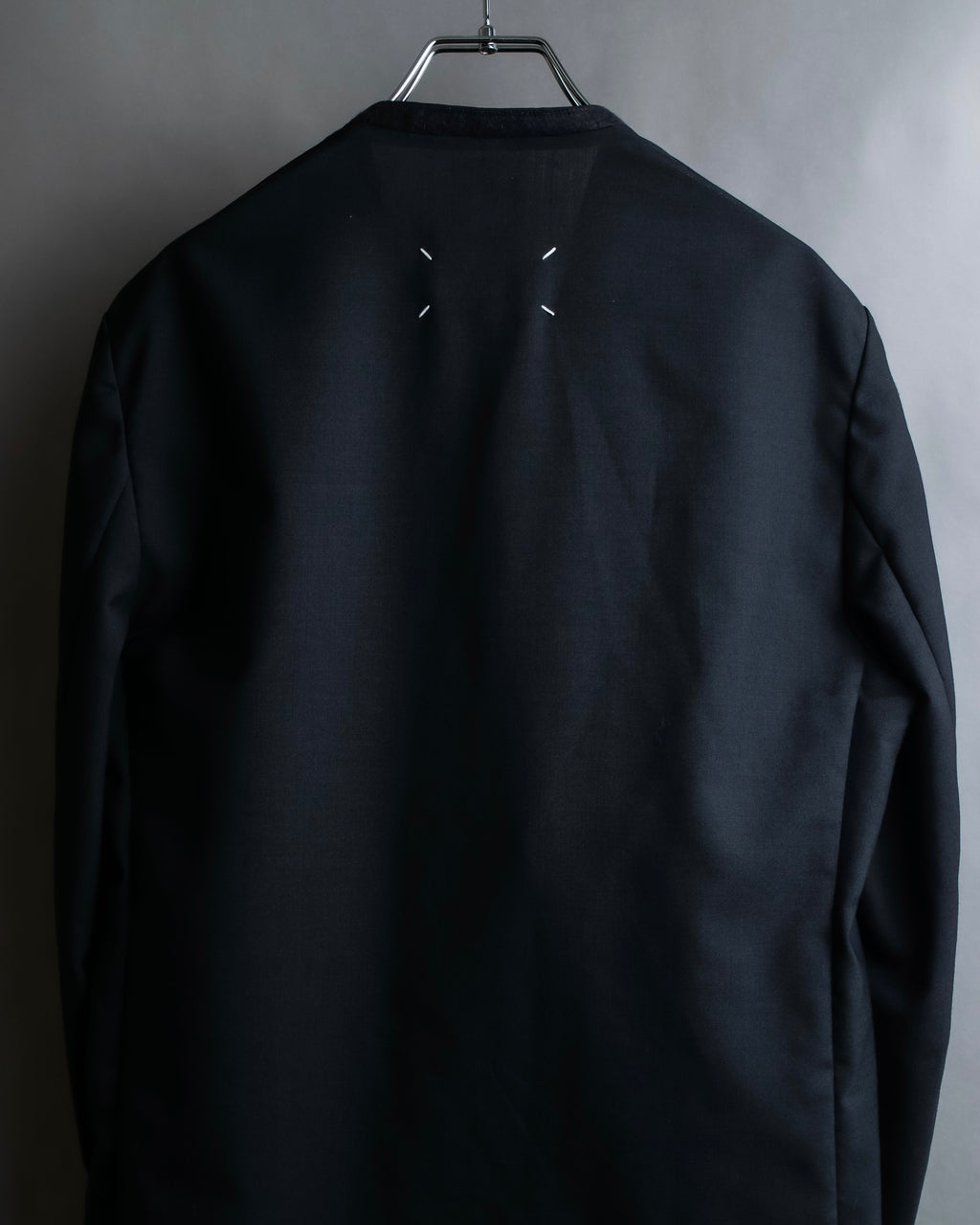 "MAISON MARGIELA" 20AW No-collar design wool tailored jacket