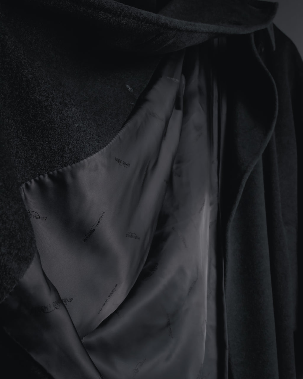 "MARINA RINALDI" Double-breasted minimal over coat