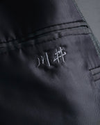 "YVES SAINT LAURENT" 80’s-90’s glen check tailored suit set