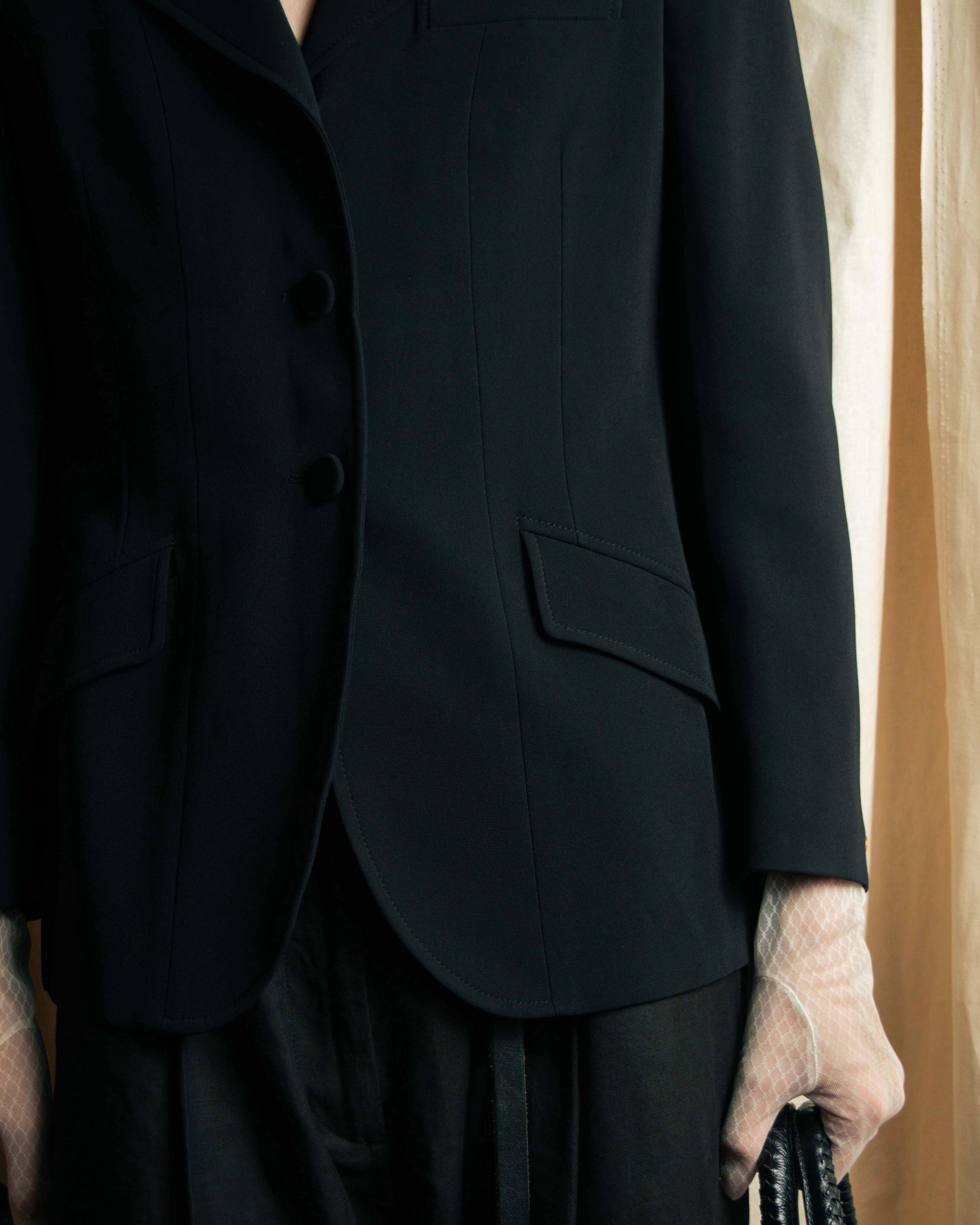 "GUCCI" Michele period stand collar modified design tailored jacket