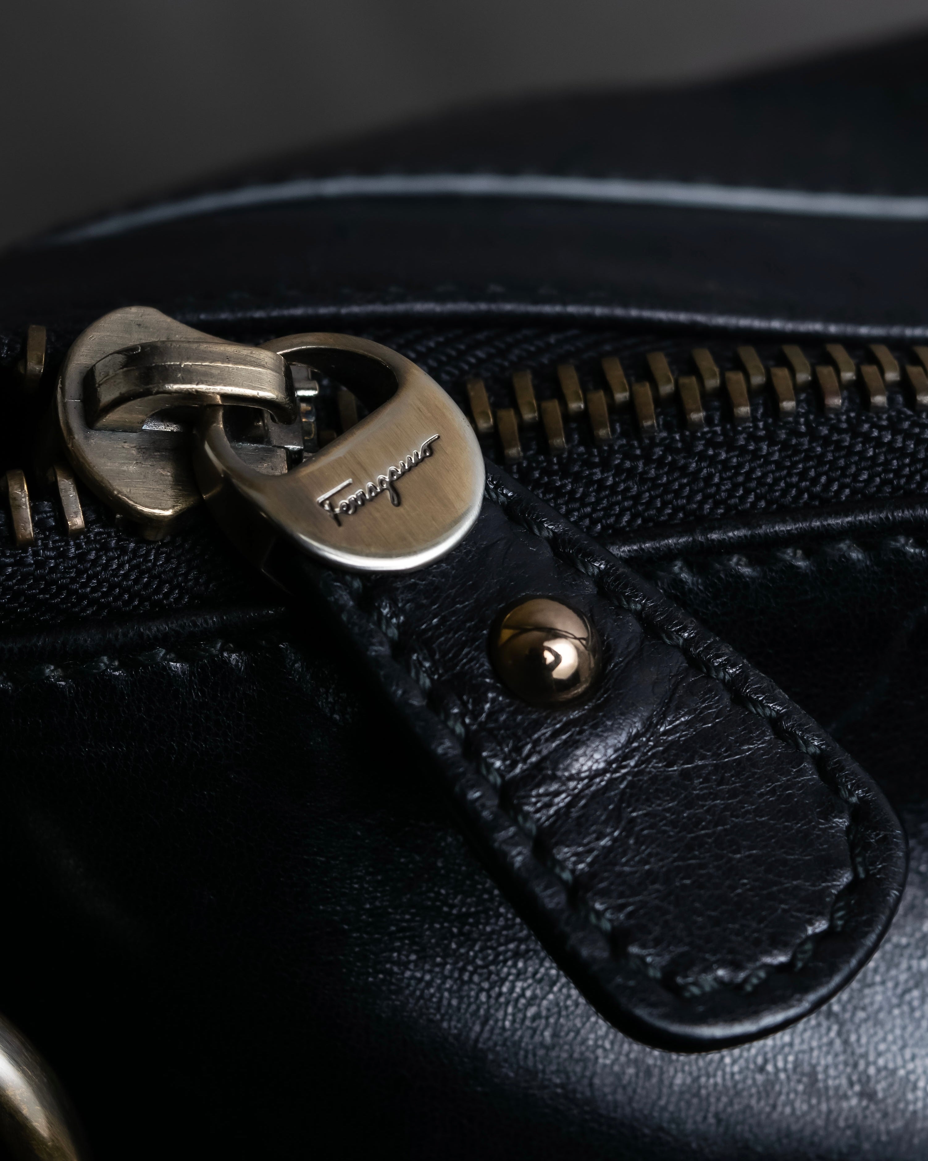 "Salvatore Ferragamo" Gancini motif leather one-handle bag