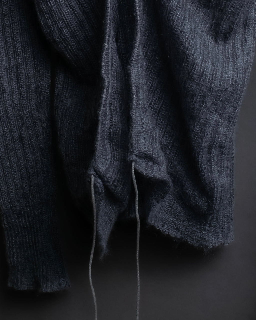 "CECILIE BAHNSEN" Drawcord design Hole detail ribbed knit