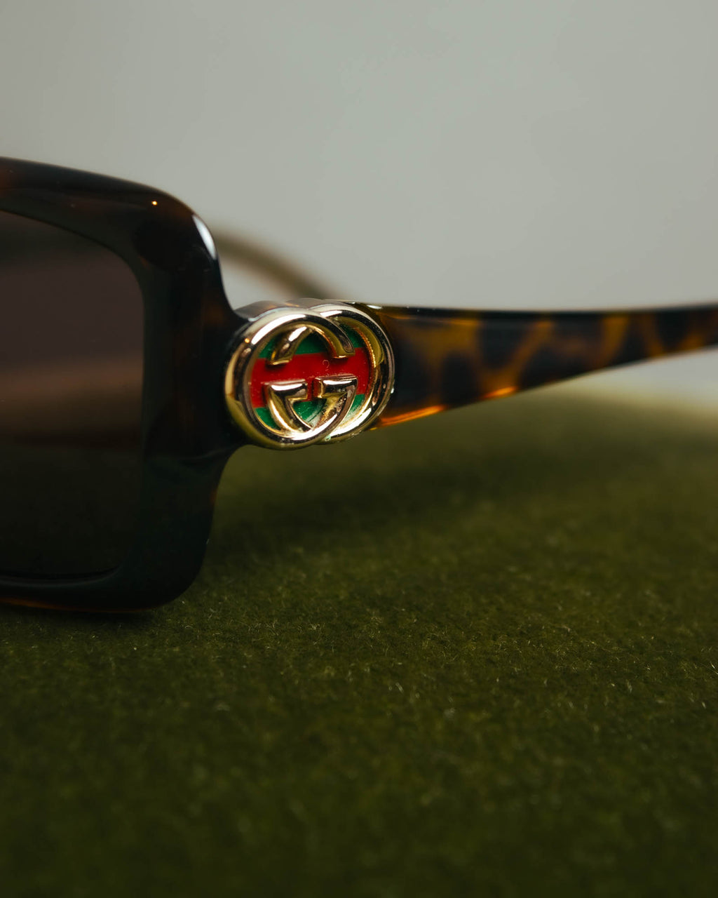 "GUCCI" 00's-10's Tortoiseshell rectangle sunglasses