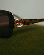 "GUCCI" 00's-10's Tortoiseshell rectangle sunglasses
