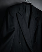 "GIORGIO ARMANI" 90’s draped double breasted suit set-up