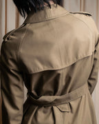 "Burberrys" Water-repellent cotton soutien colour trench coat