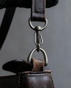 "BURBERRY" Nova check pattern leather combination shoulder bag