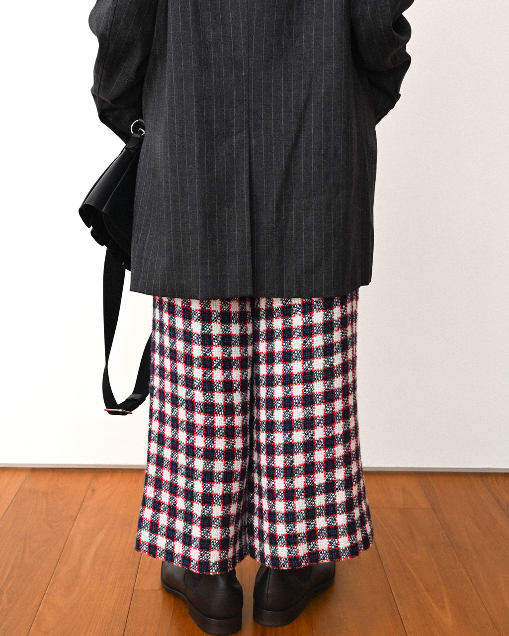 GUCCI by Alessandro Michele / Checkered Pattern Tweed Culotte Pants
