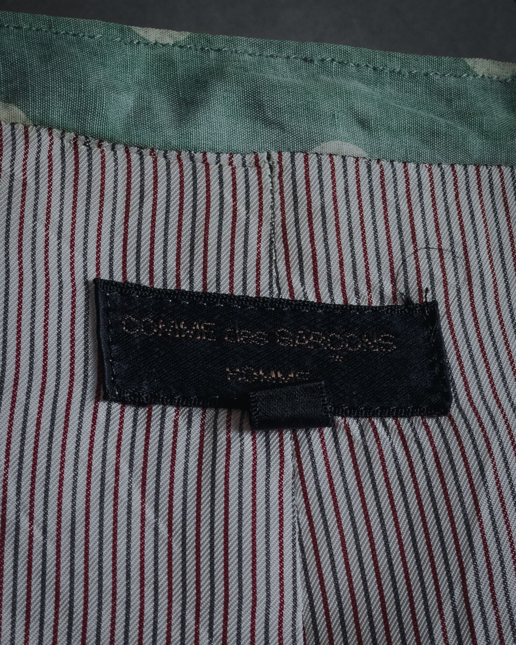 "COMME des GARÇONS HOMME"
Early 90s polka-dot rayon tailored vest